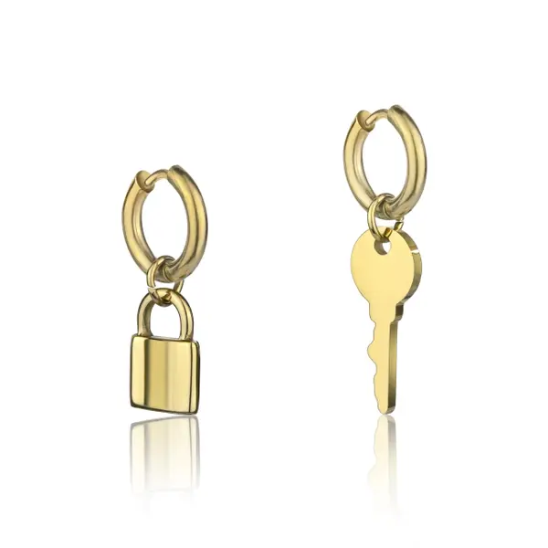 Boucles d'oreilles acier inoxydable femme Marc Lauder Nettuno