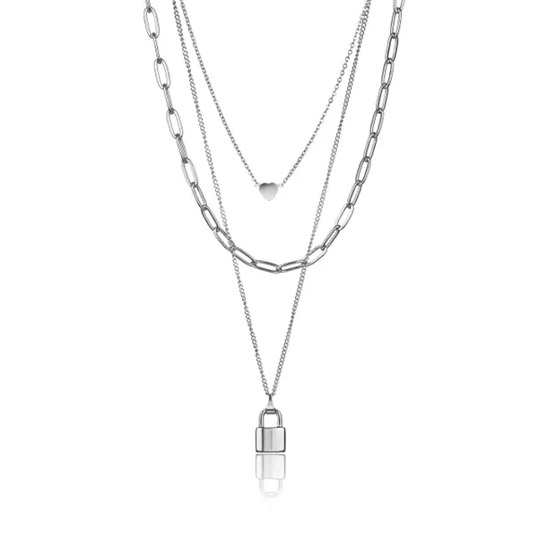 Collier acier inoxydable femme Marc Lauder Casoli