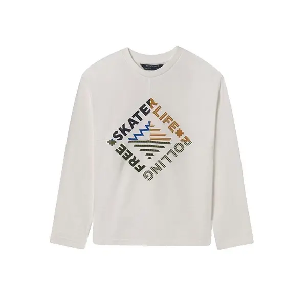T-shirt manches longues imprimé enfant Mayoral Kids