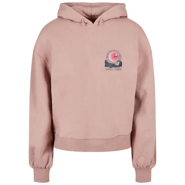 Sweatshirt à capuche oversize femme Merchcode Sunset Charm