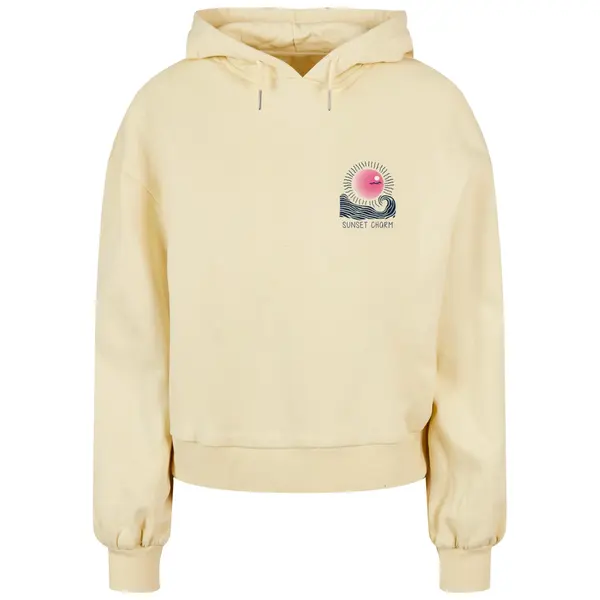 Sweatshirt à capuche oversize femme Merchcode Sunset Charm