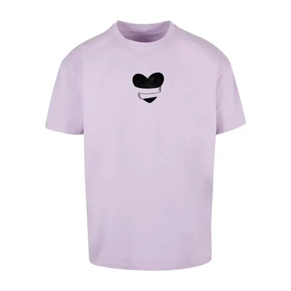 T-shirt oversize Merchcode Hugs & Love - Heart Hug Heavy