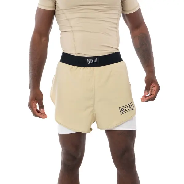 Short de combat 2 en 1 Metal Boxe Desert Storm