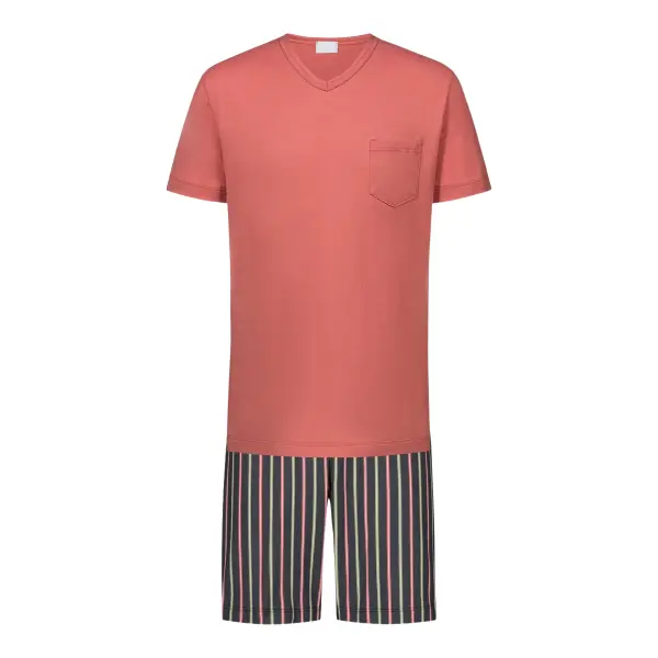 Pyjama court Mey Pure Stripes