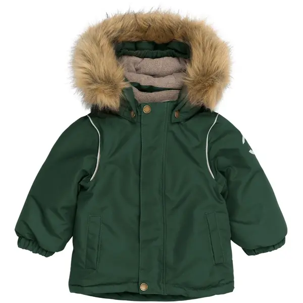 Veste imperméable avec fausse fourrure bébé garçon Mikk-Line Solid