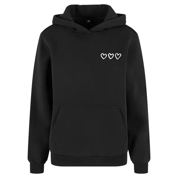 Sweatshirt à capuche femme Miss Tee Three In A Row