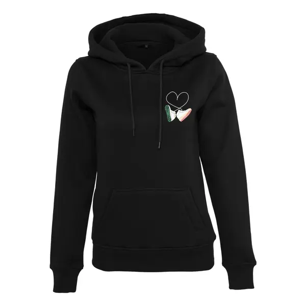 Sweatshirt à capuche femme Mister Tee Kicks Love EMB