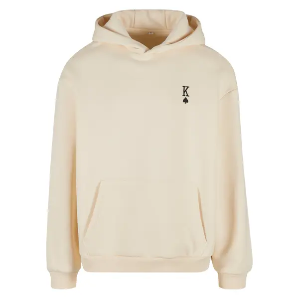 Sweatshirt à capuche moelleux femme Mister Tee King Card EMB