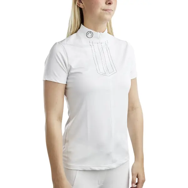 Polo de concours femme Montar MoViolet Gun Metal Crystal