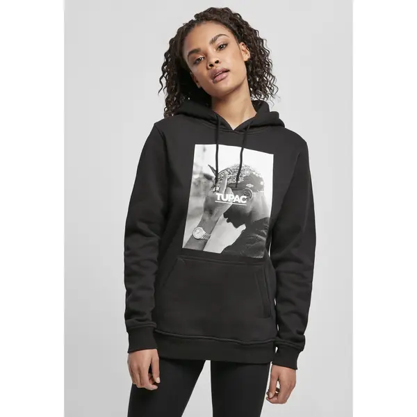 Sweat à capuche femme Mister Tee 2pac f*ck the world
