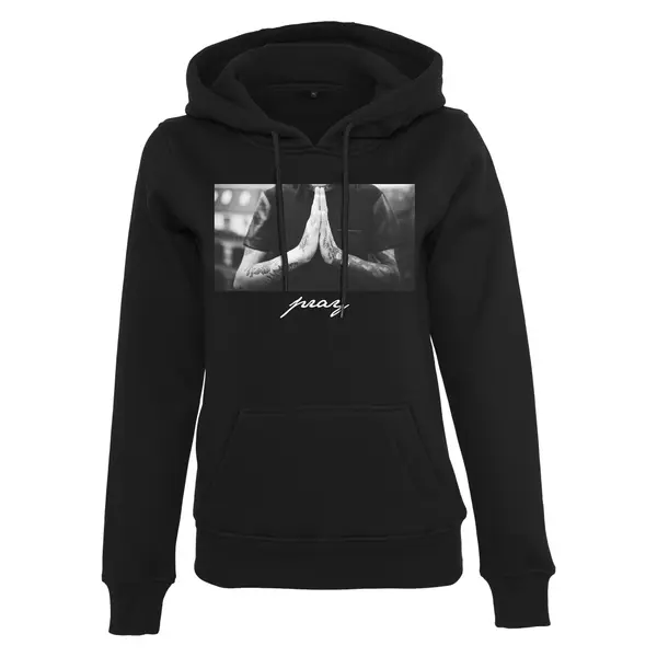 Sweatshirt à capuche femme Mister Tee pray