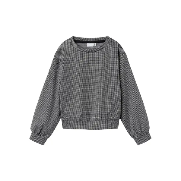 Sweatshirt manches longues fille Name it Nkfsacheckla