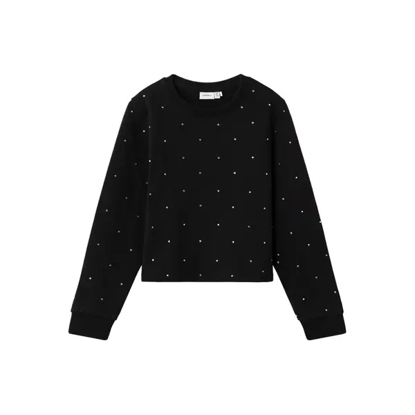 Sweatshirt manches longues fille Name it Nkfrhinestones Bru