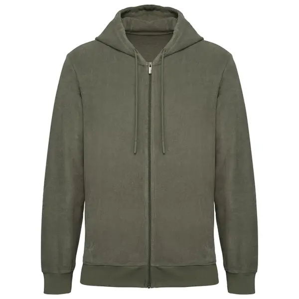 Sweatshirt à capuche écoresponsable en éponge zippé Native Spirit