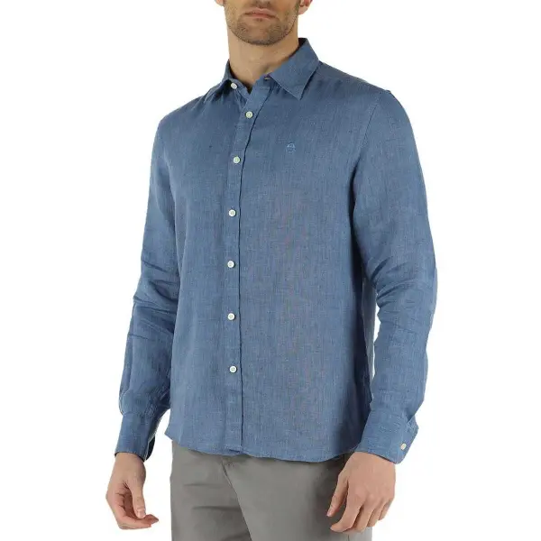 Chemise manches longues en lin à col large North Sails