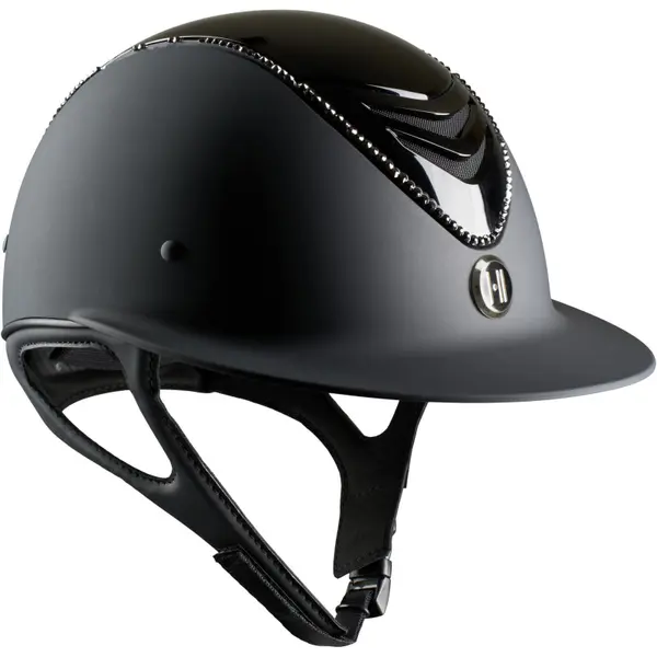 Casque d'équitation glossy top fille OneK Swarowski