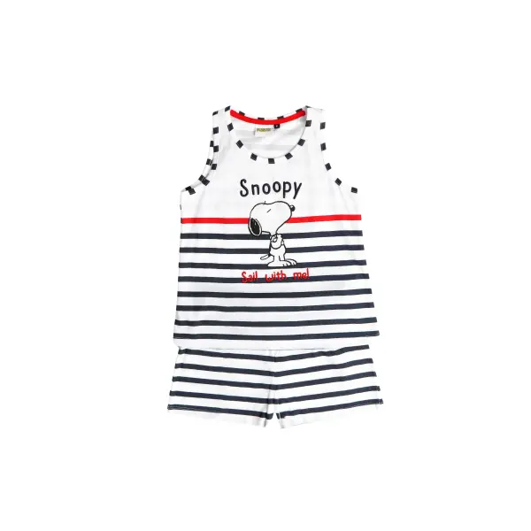Pyjama sans manches fille Peanuts Sail With Me