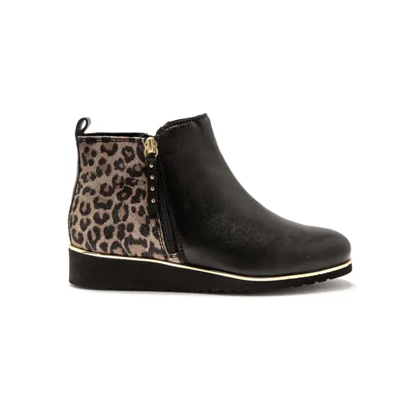 Bottines double glissière femme Pédiconfort