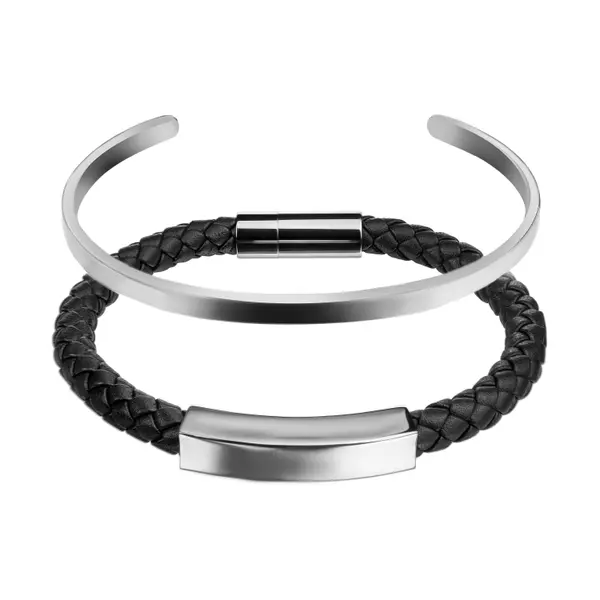 Lot de 2 bracelets Philipp Blanc Gift