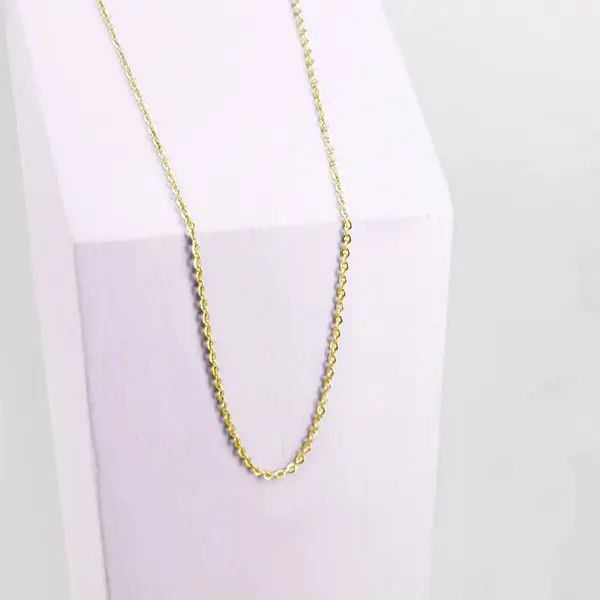 Collier à maillons plats ovales femme Ponytail & Co