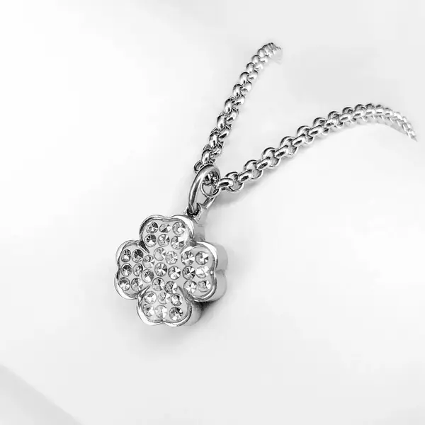 Pendentif trèfle pour collier avec pierres femme Ponytail & Co