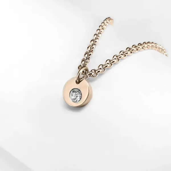 Mini pendentif avec zircone femme Ponytail & Co