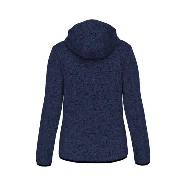Sweatshirt zippé à capuche chinée femme Proact