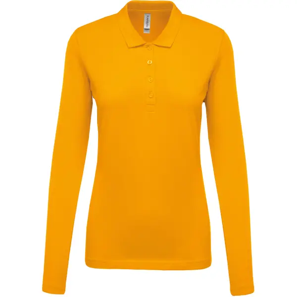 Polo femme manches longues Kariban Piqué