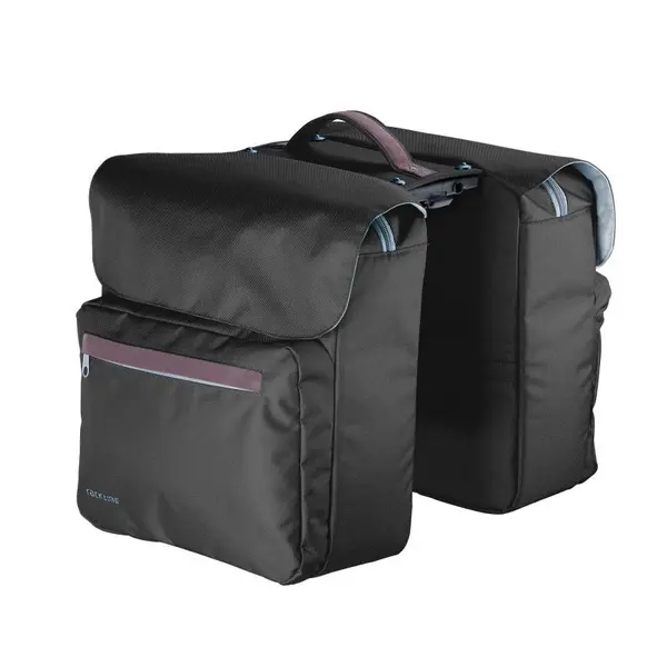 Sacoche arrière vélo Racktime Ture 2.0 Snapit 2.0 Noir/Violet
