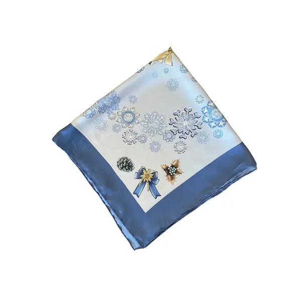 Foulard en soie femme Ralu Fine Art Frozen Elegance