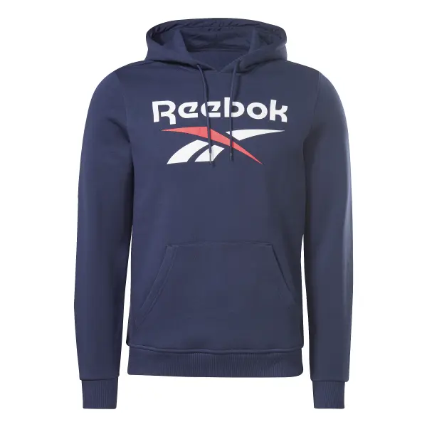 Sweatshirt à capuche molleton Reebok Identity Stacked Logo