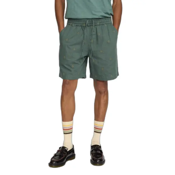 Short en lin brodé Revolution
