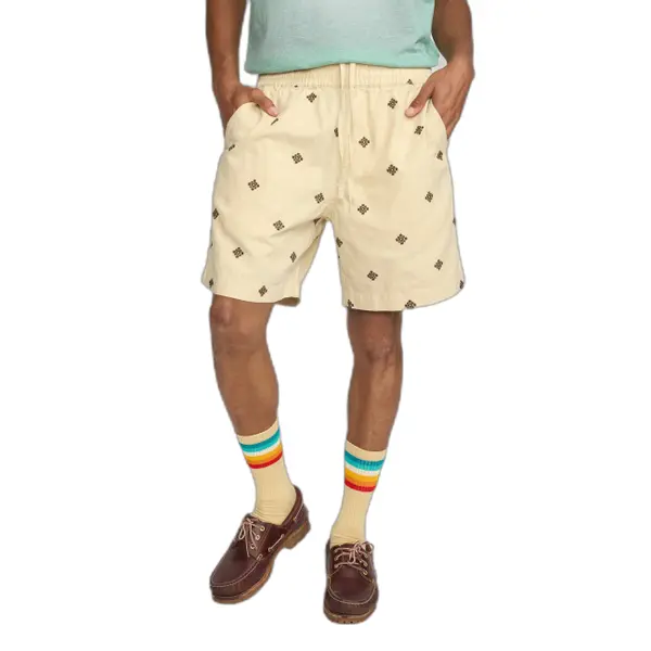 Short en lin brodé Revolution