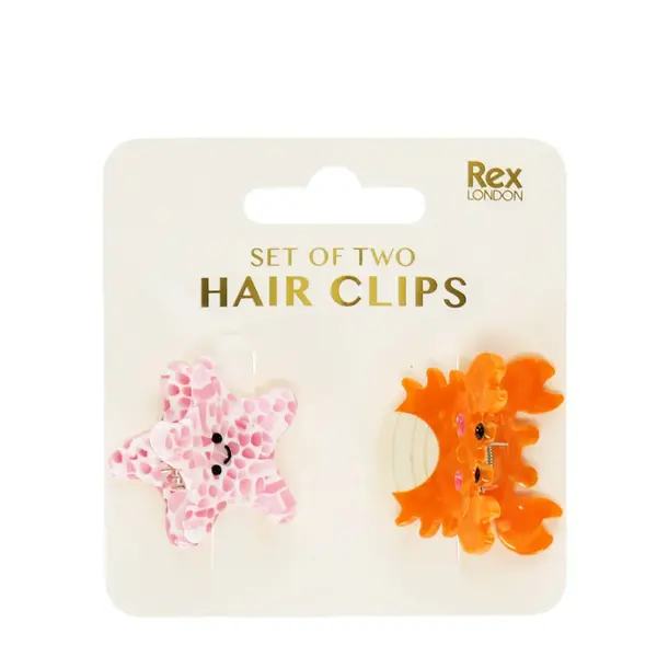 Mini pince à cheveux fille Rex London Sea creatures (x2)