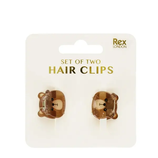 Mini pince à cheveux fille Rex London Bears (x2)