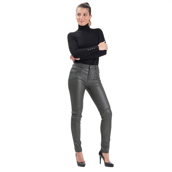 Pantalon en cuir femme Rose Garden Dina Lamb Stretch
