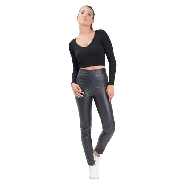 Pantalon skiny cuir femme Rose Garden Suzana