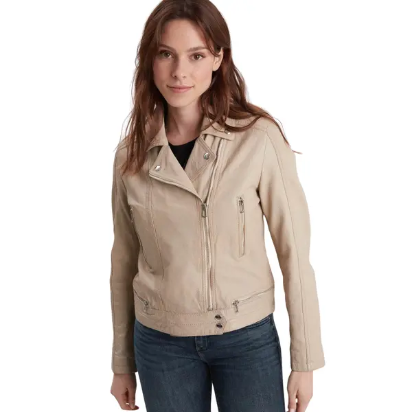 Blouson cuir femme Rose Garden Lea