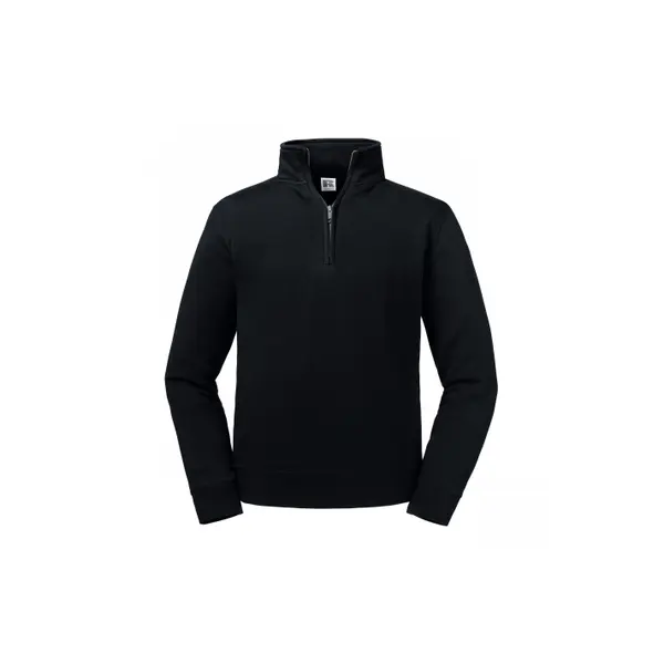 Sweatshirt col zippé grande taille Russell Authentic
