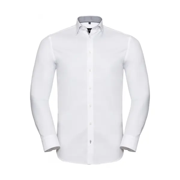Chemise manches longues motifs chevrons Russell