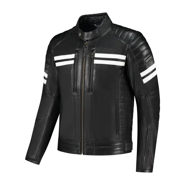 Blouson cuir moto Rusty Stitches Jack Steve