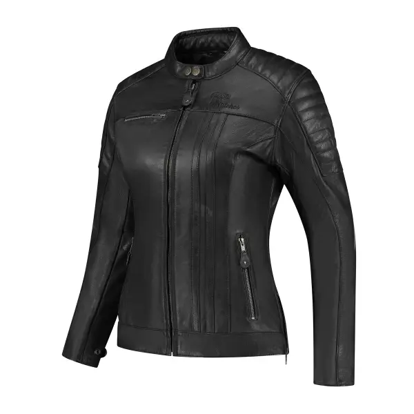 Veste cuir moto femme Rusty Stitches Jack Alice