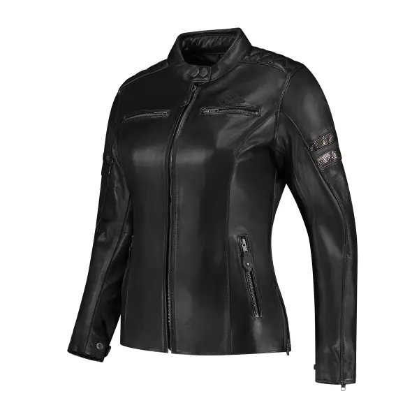 Veste cuir moto femme Rusty Stitches Jack Joyce V2