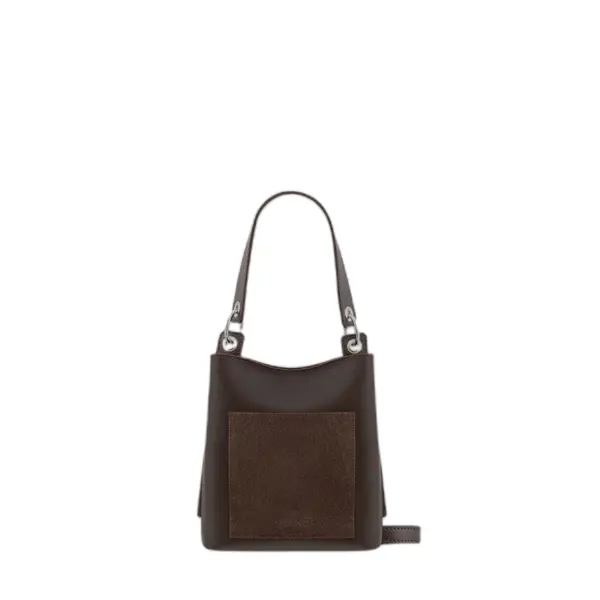 Sac à main en cuir et velours femme Ryłko