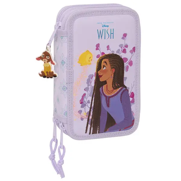 Trousse triple pour 36 pièces fille Safta Disney Wish