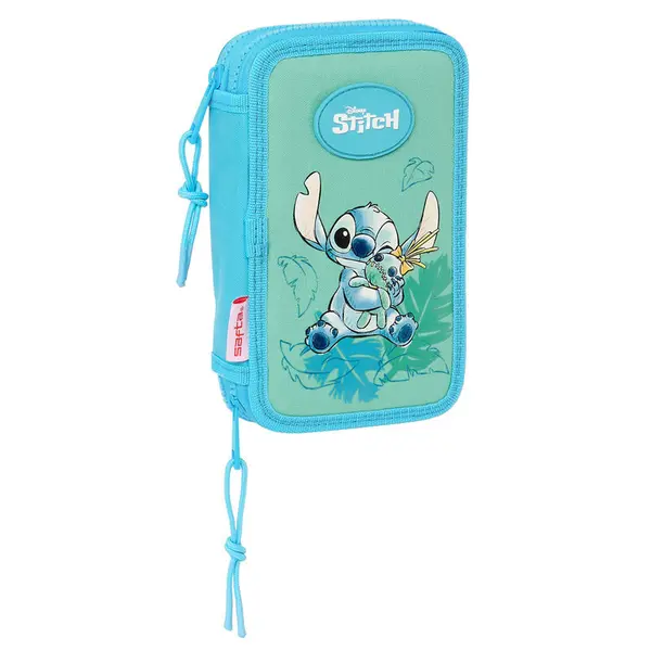 Trousse double de 28 pièces fille Safta Disney Stitch Aloha