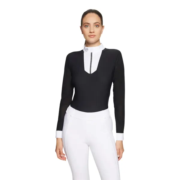 Polo de concours manches longues femme Samshield Faustine Boreal