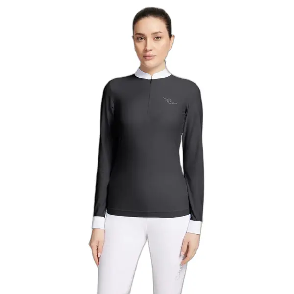 Polo d'équitation manches longues femme Samshield Louison Air