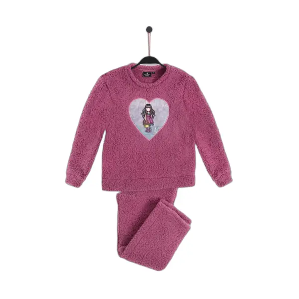 Pyjama manches longues en peau de mouton fille Santoro London Flying The Nest
