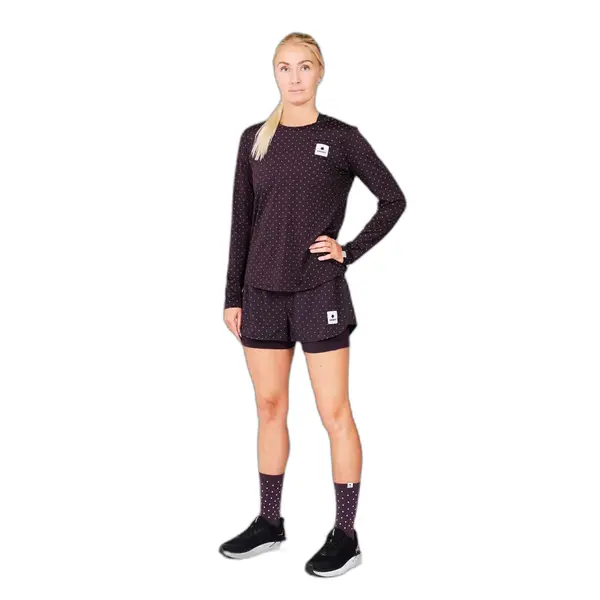 T-shirt manches longues femme Saysky Reflective Polka Pace